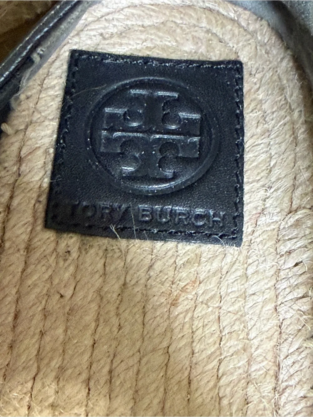 Tory Burch Colorblock Flat Espadrille in Perfect Black Nappa Leather